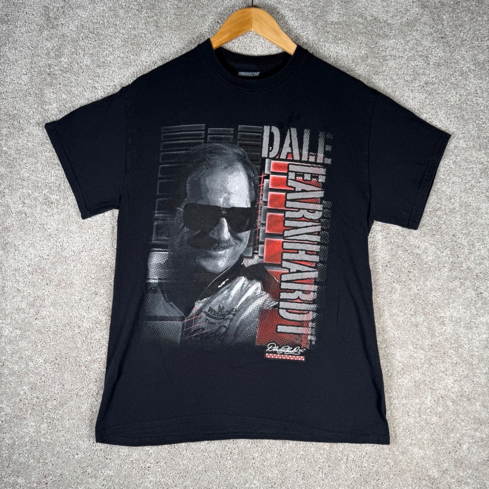 NASCAR Dale Earnhardt Sr The Intimidator Graphic T-Shirt Mens Medium Black M